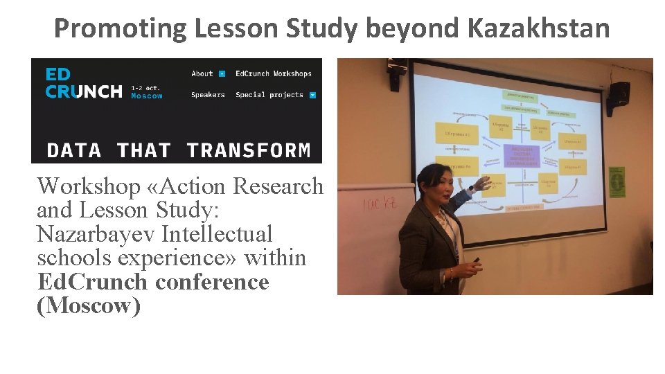 Promoting Lesson Study beyond Kazakhstan Workshop «Action Research and Lesson Study: Nazarbayev Intellectual schools