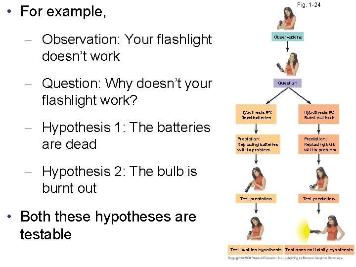 Fig. 1 -24 • For example, – Observation: Your flashlight doesn’t work Observations –