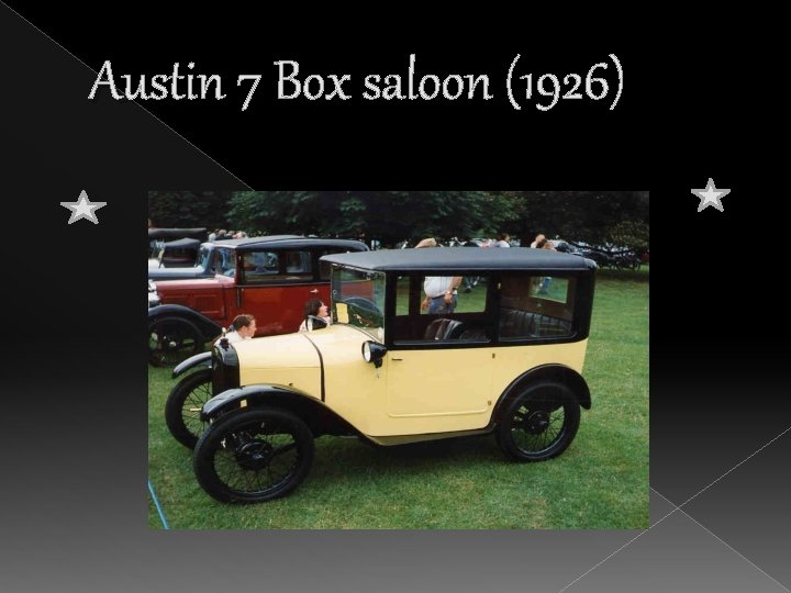 Austin 7 Box saloon (1926) 