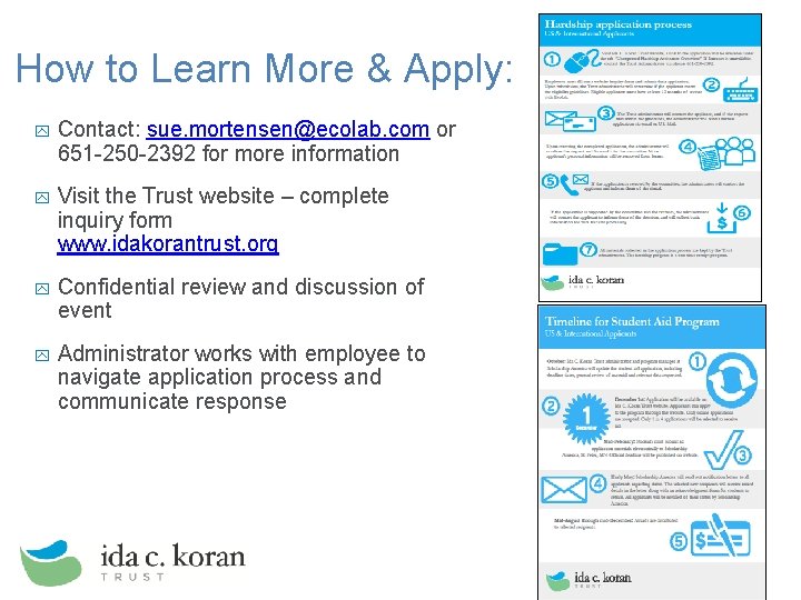 How to Learn More & Apply: y Contact: sue. mortensen@ecolab. com or 651 -250