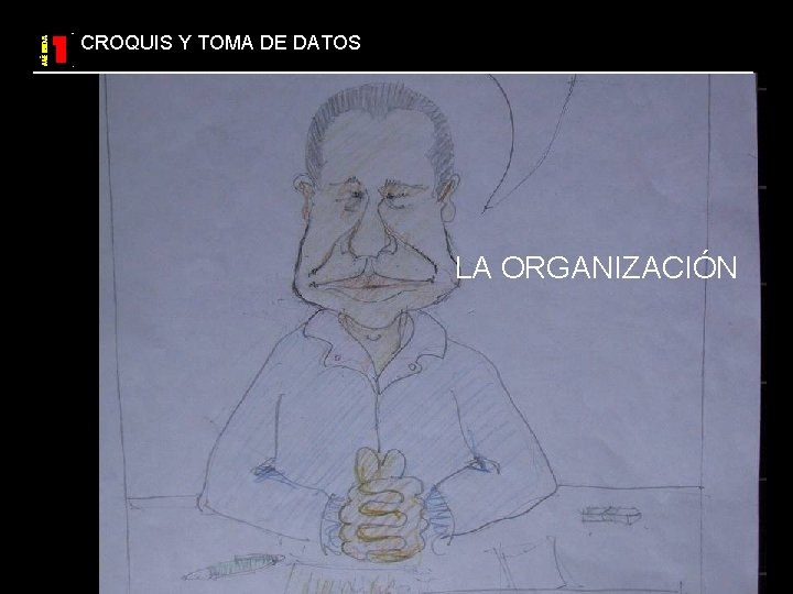 CROQUIS Y TOMA DE DATOS LA ORGANIZACIÓN 