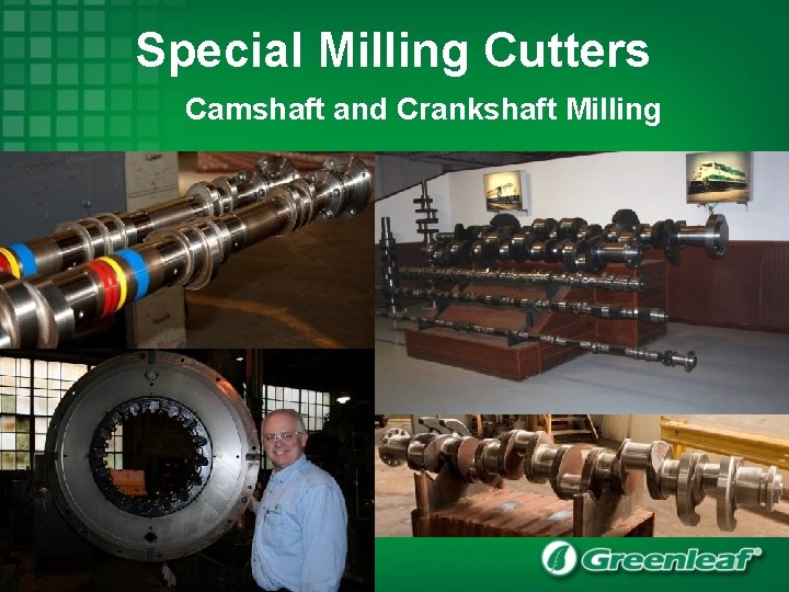 Special Milling Cutters Camshaft and Crankshaft Milling 