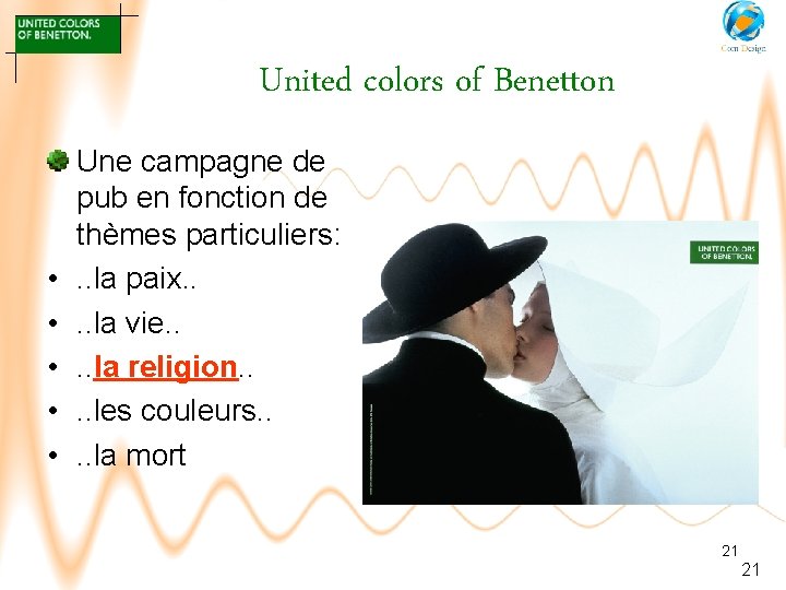 United colors of Benetton • • • Une campagne de pub en fonction de