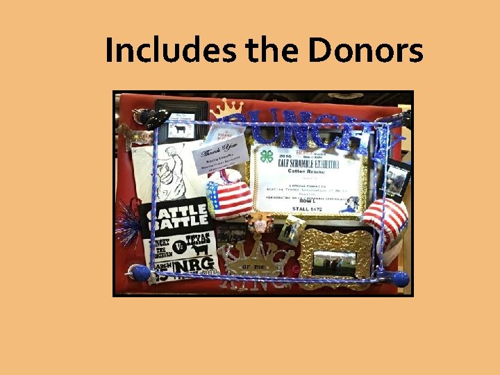 Includes the Donors 