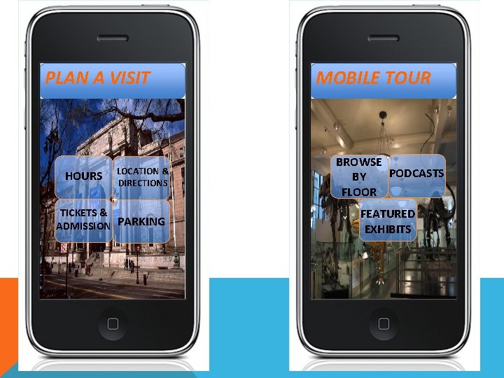 PLAN A VISIT HOURS LOCATION & DIRECTIONS TICKETS & ADMISSION PARKING MOBILE TOUR BROWSE