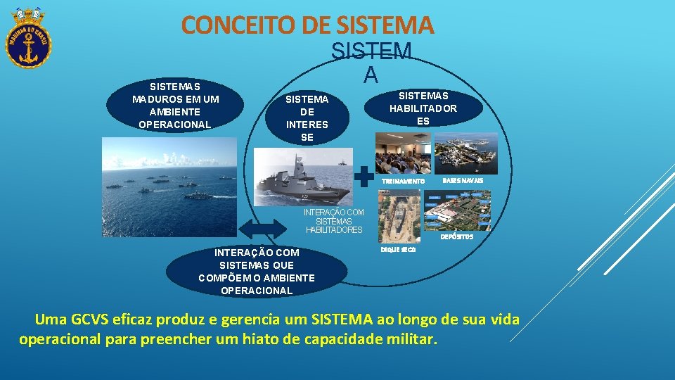 CONCEITO DE SISTEMAS MADUROS EM UM AMBIENTE OPERACIONAL SISTEM A SISTEMA DE INTERES SE