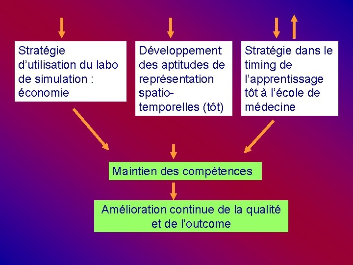 Stratégie d’utilisation du labo de simulation : économie Développement des aptitudes de représentation spatiotemporelles Stratégie d’utilisation du labo de simulation : économie Développement des aptitudes de représentation spatiotemporelles
