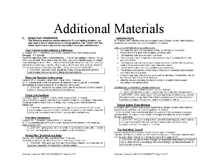 Additional Materials 