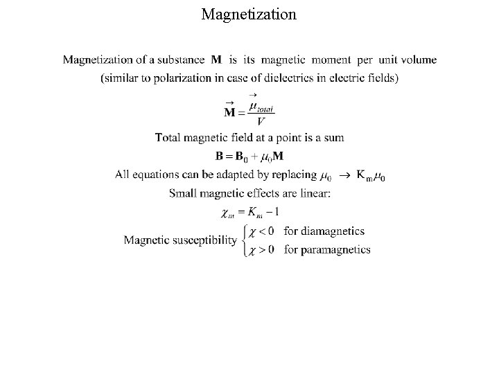 Magnetization 