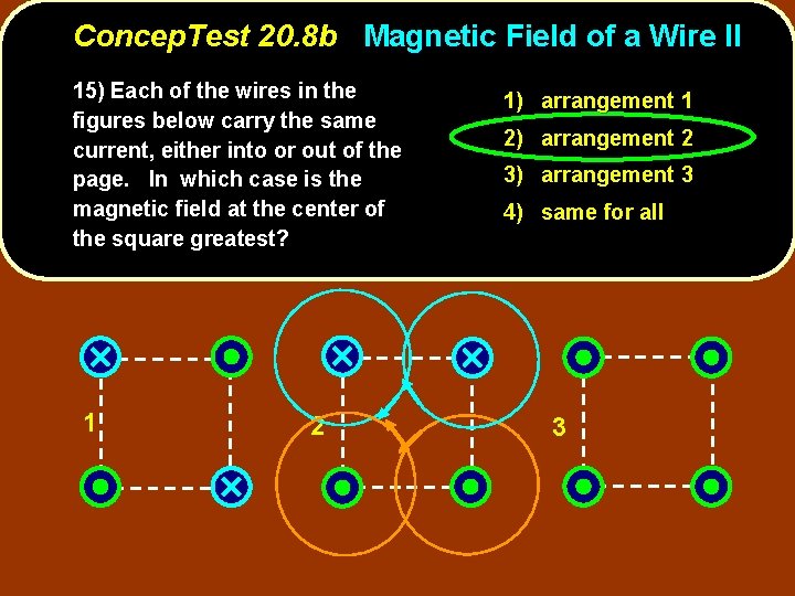 Concep. Test 20. 8 b Magnetic Field of a Wire II 15) Each of