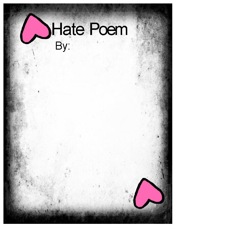 Hate Poem By: 