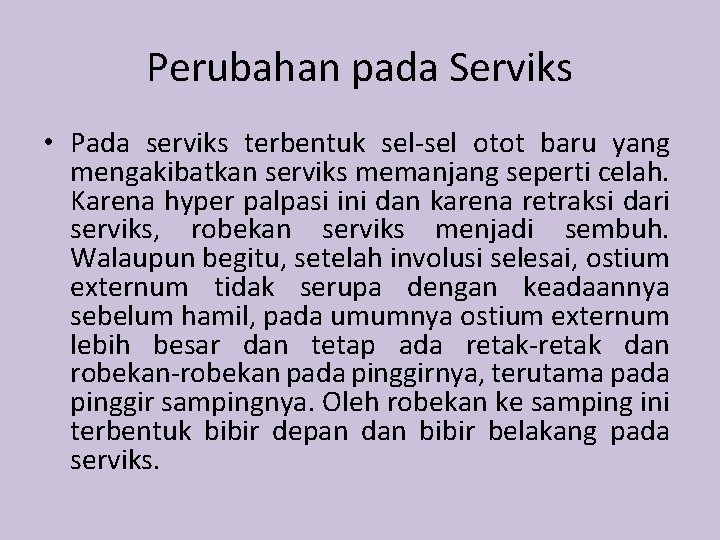 Gangguan Kenyamanan Masa Nifas Chairanisa Anwar Perubahan Ligamen