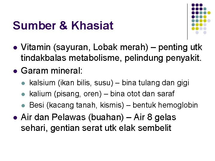 Sumber & Khasiat l l Vitamin (sayuran, Lobak merah) – penting utk tindakbalas metabolisme, Sumber & Khasiat l l Vitamin (sayuran, Lobak merah) – penting utk tindakbalas metabolisme,
