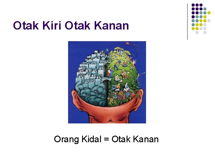 Otak Kiri Otak Kanan Orang Kidal = Otak Kanan Otak Kiri Otak Kanan Orang Kidal = Otak Kanan