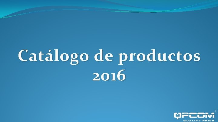 Catálogo de productos 2016 