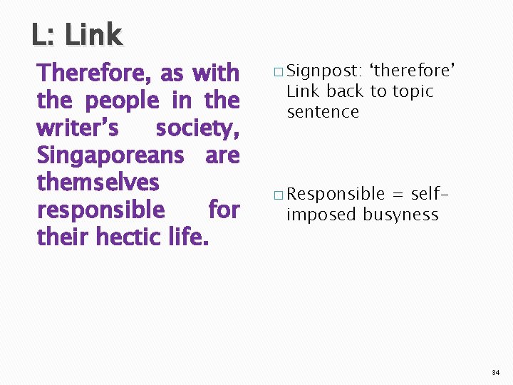 L: Link Therefore, as with the people in the writer’s society, Singaporeans are themselves