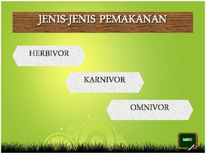 JENIS-JENIS PEMAKANAN HERBIVOR KARNIVOR OMNIVOR MENU >> 0 >> 1 >> 2 >> 3