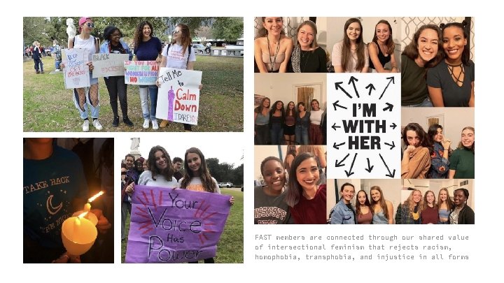 FAST members are connected through our shared value of intersectional feminism that rejects racism,