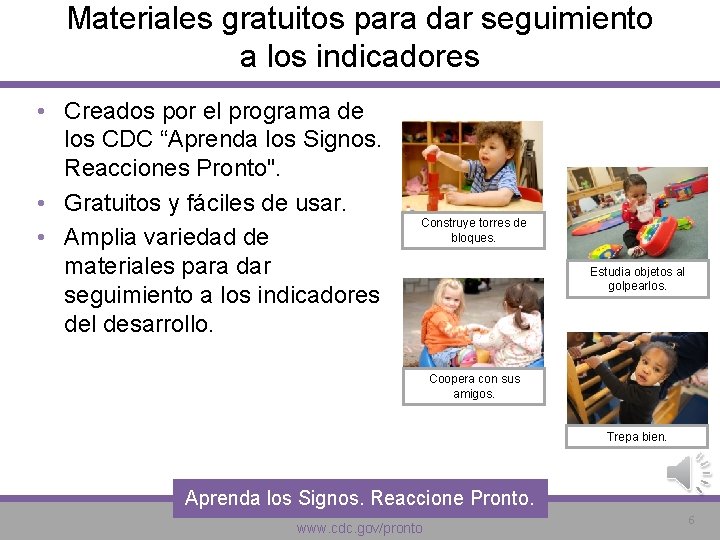Materiales gratuitos para dar seguimiento a los indicadores • Creados por el programa de