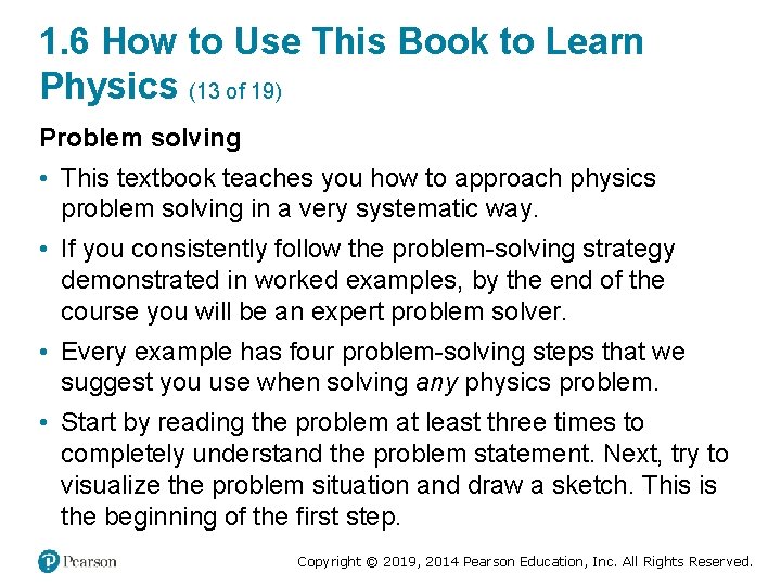1. 6 How to Use This Book to Learn Physics (13 of 19) Problem