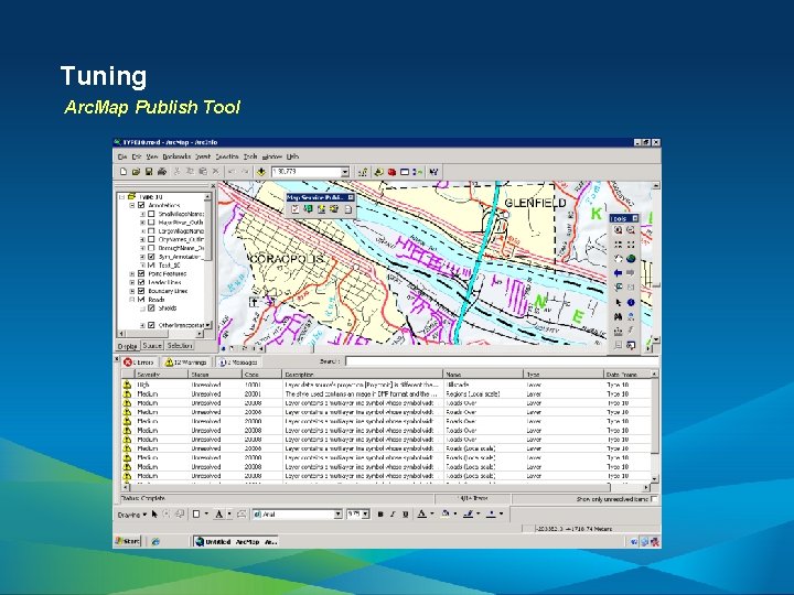 Tuning Arc. Map Publish Tool 