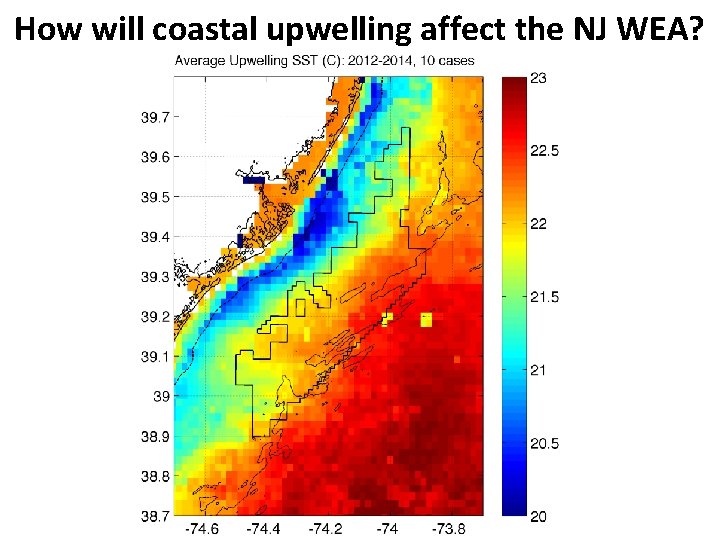 How will coastal upwelling affect the NJ WEA? 
