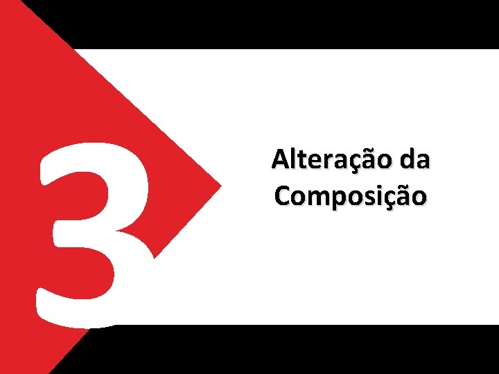 3 Alteração da Composição 