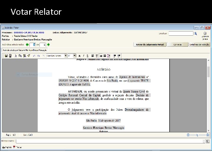 Votar Relator 