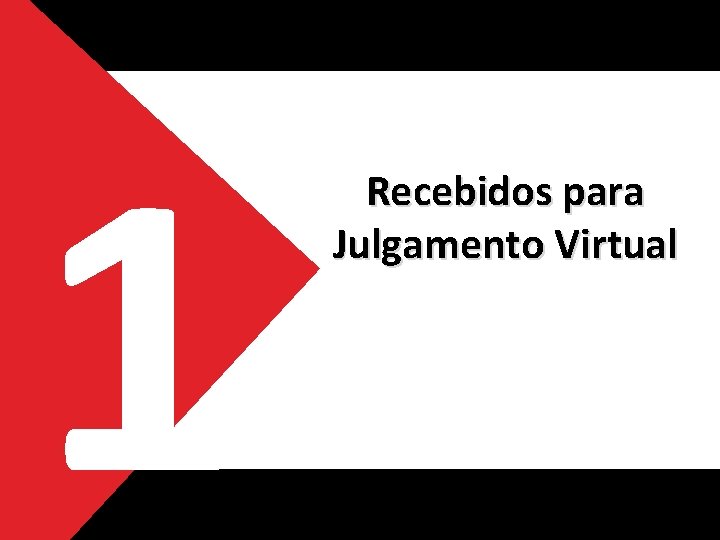 1 Recebidos para Julgamento Virtual 