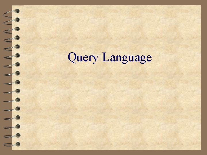 Query Language 