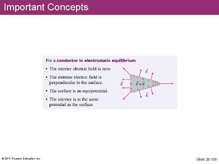 Important Concepts © 2017 Pearson Education, Inc. Slide 26 -108 