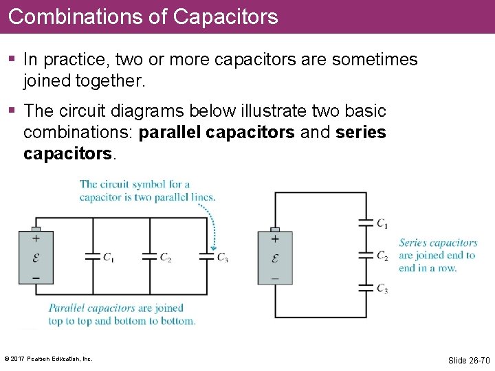 Combinations of Capacitors § In practice, two or more capacitors are sometimes joined together.