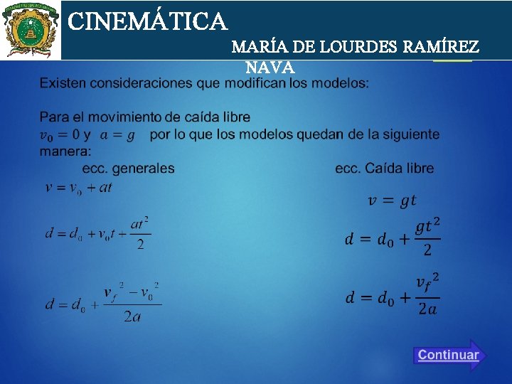 cin CINEMÁTICA MARÍA DE LOURDES RAMÍREZ NAVA 