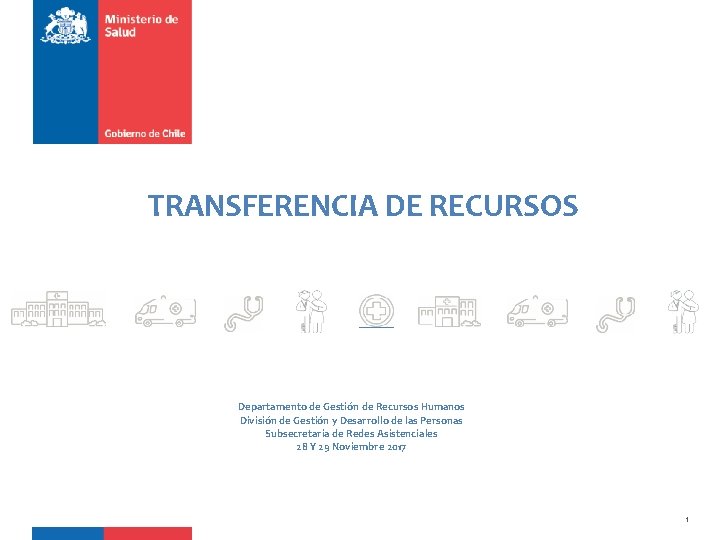 TRANSFERENCIA DE RECURSOS Departamento de Gestión de Recursos Humanos División de Gestión y Desarrollo