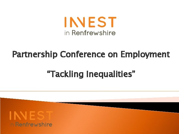 Partnership Conference on Employment “Tackling Inequalities” 