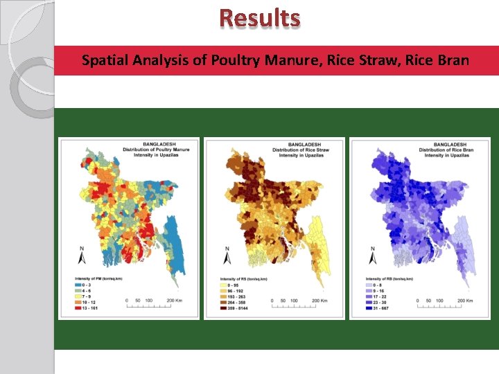 Results Spatial Analysis of Poultry Manure, Rice Straw, Rice Bran 