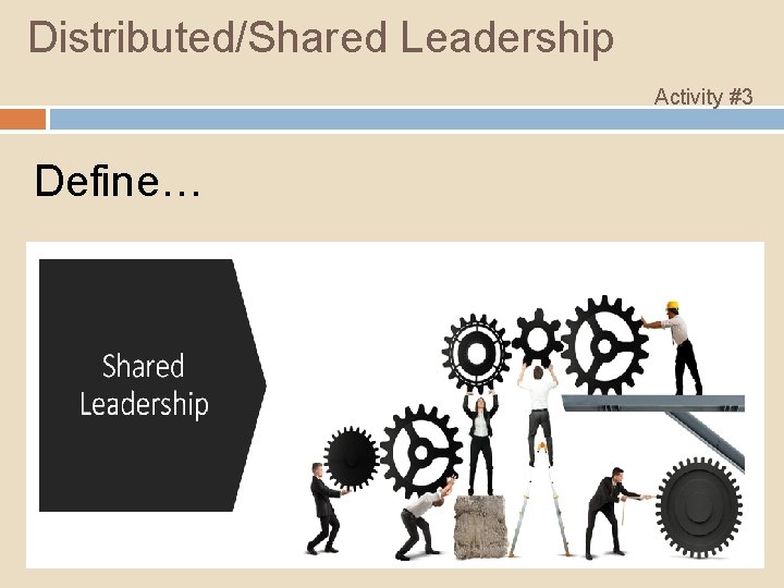 Distributed/Shared Leadership Activity #3 Define… 