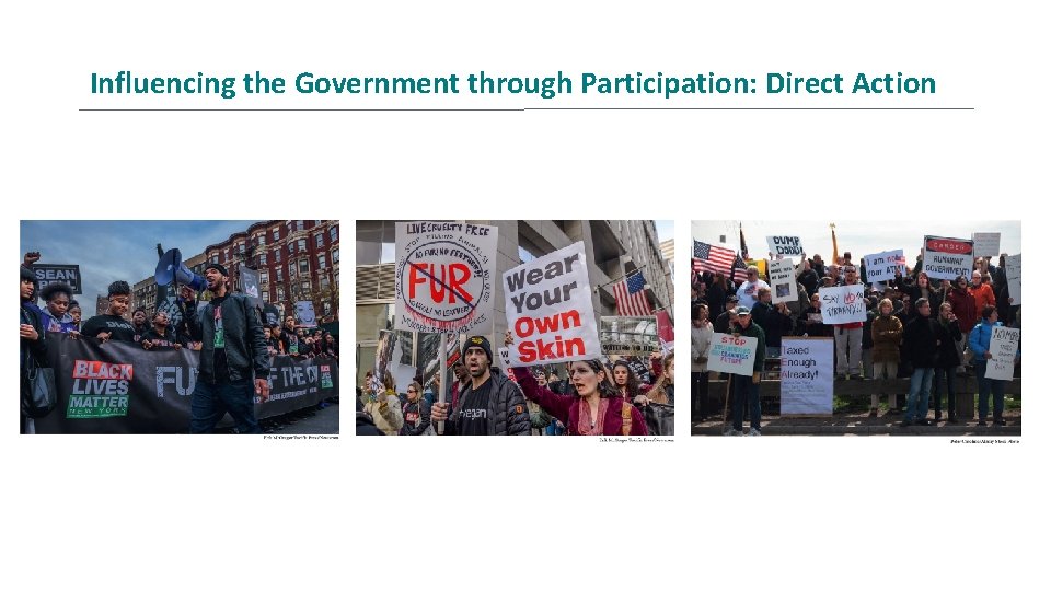 Influencing the Government through Participation: Direct Action 