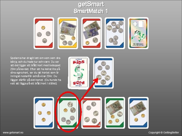 get. Smart. Match 1 Spelarna har dragit lott om vem som ska börja, och