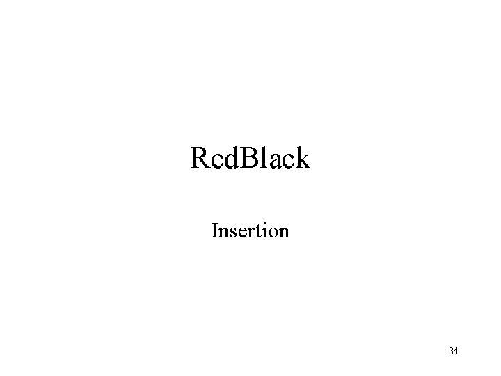 Red. Black Insertion 34 