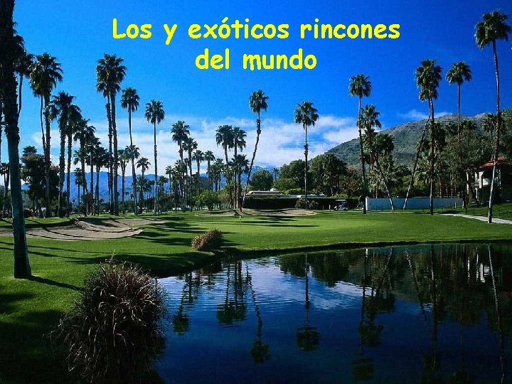 Los y exóticos rincones del mundo 