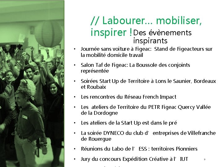 // Labourer… mobiliser, inspirer ! Des évènements inspirants • Journée sans voiture à Figeac: