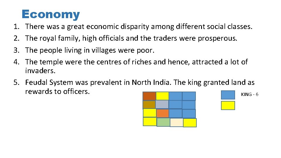1. 2. 3. 4. Economy There was a great economic disparity among different social 1. 2. 3. 4. Economy There was a great economic disparity among different social