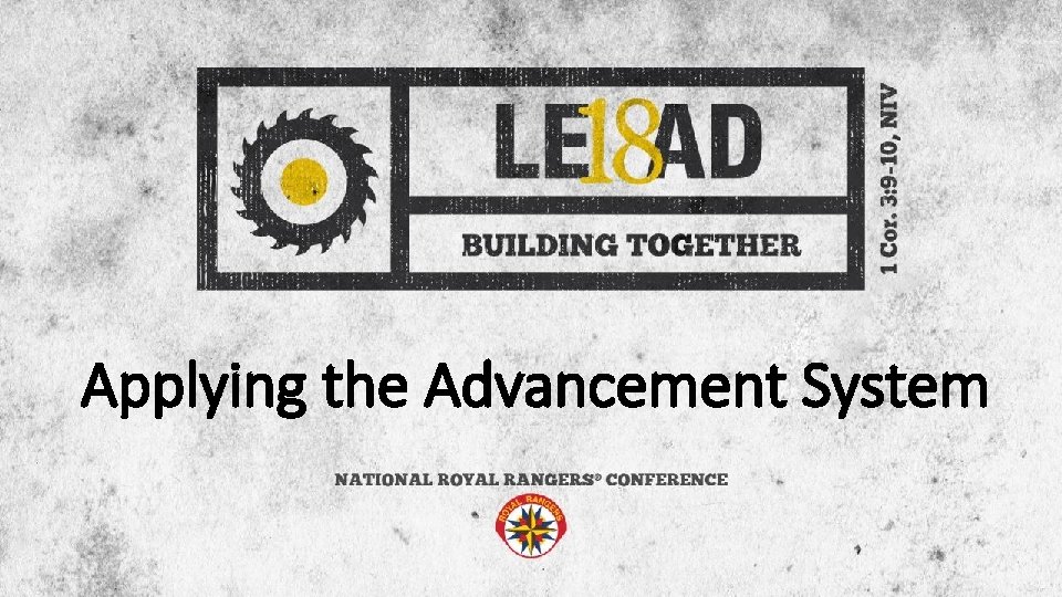 Applying the Advancement System 