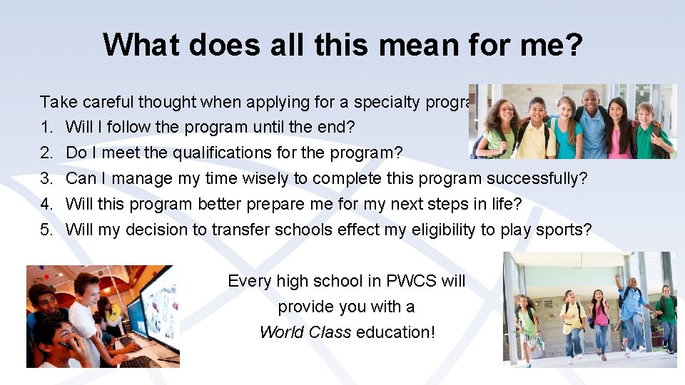 What does all this mean for me? Take careful thought when applying for a What does all this mean for me? Take careful thought when applying for a