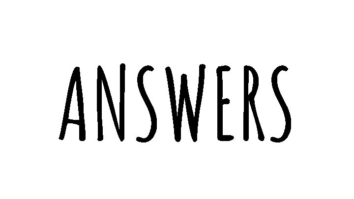 ANSWERS 