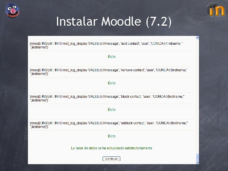 Instalar Moodle (7. 2) 