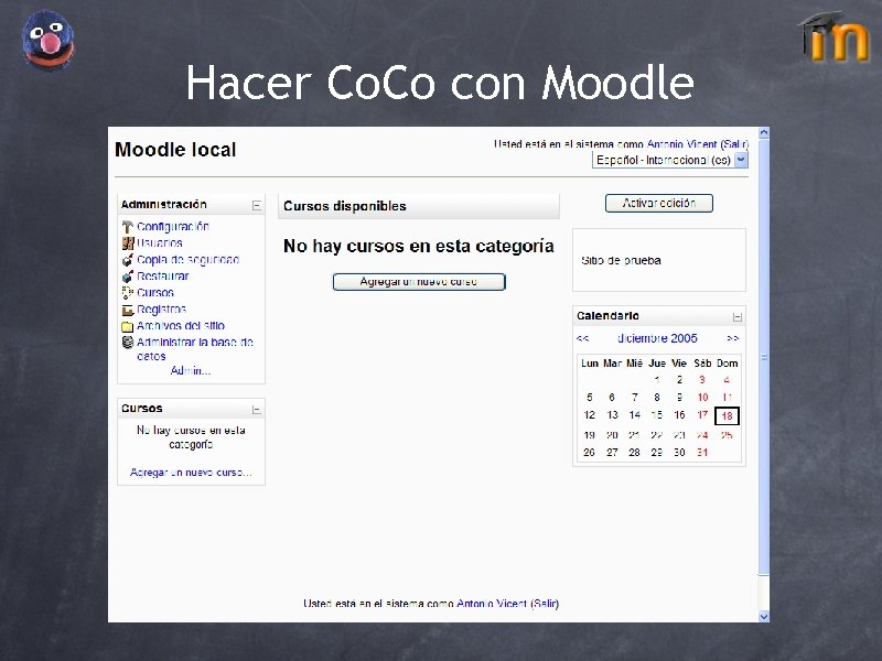 Hacer Co. Co con Moodle 