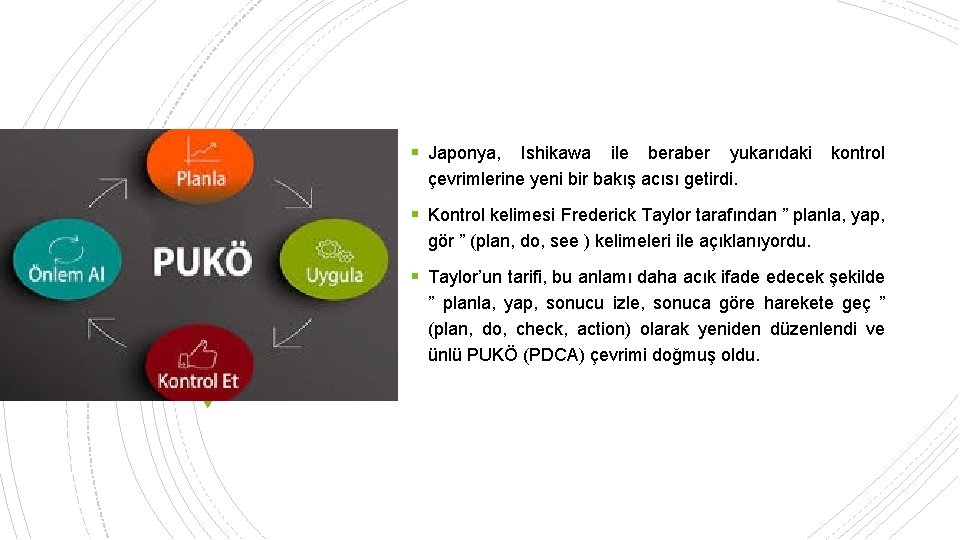 § Japonya, Ishikawa ile beraber yukarıdaki kontrol çevrimlerine yeni bir bakış acısı getirdi. §