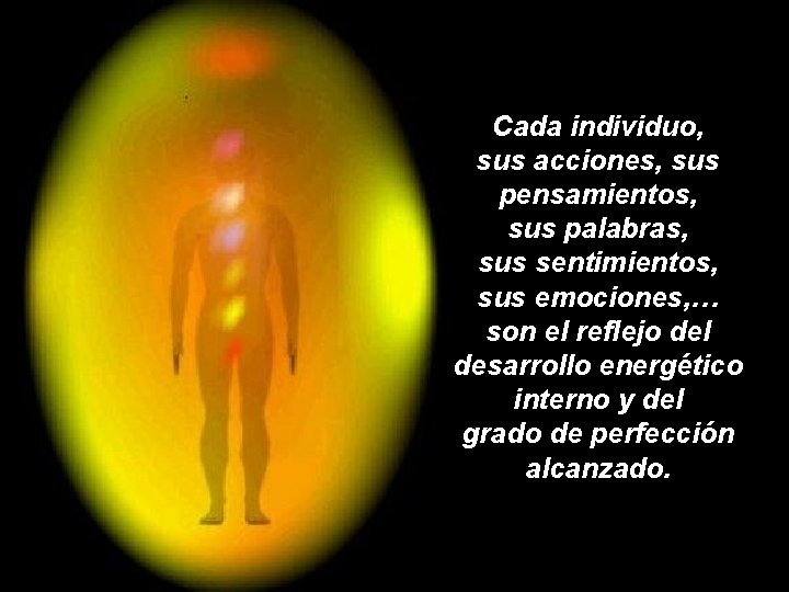 Cada individuo, sus acciones, sus pensamientos, sus palabras, sus sentimientos, sus emociones, … son Cada individuo, sus acciones, sus pensamientos, sus palabras, sus sentimientos, sus emociones, … son